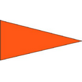 Orange Day-Glo Plasti-Cloth Mounted Real Estate Flag Pennant